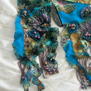 Mary Frances Beaded Scarf / Wrap – NWT